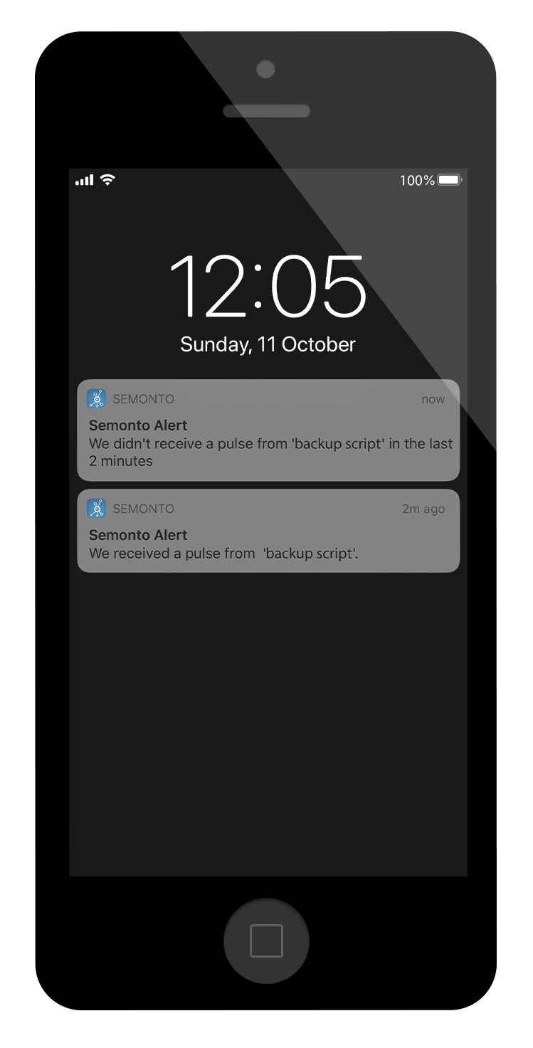 Mock up of Semonto on iOS